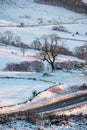 Snow in countryside Royalty Free Stock Photo