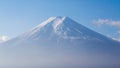 Snow coverd over Fuji mountain in Japan