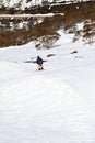Skier racing through a Ski Cross Course in Australia