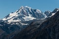 Snow covered alpine peaks in Southern Alp