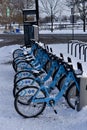 Snow Covered Bikes