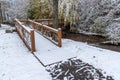 Snow Covered Bridge Royalty Free Stock Photo