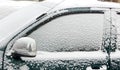 Snow covered car Royalty Free Stock Photo
