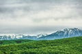 Snow-covered Carpathian Mountains Royalty Free Stock Photo