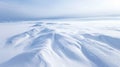 Snow-covered field. Aerial view winter landscape. White texture