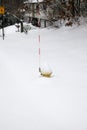 Snow covered fire hydrant Royalty Free Stock Photo