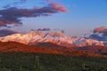 Snow Covered Four Peaks Mountain Range Outside Phoenix AZ Royalty Free Stock Photo