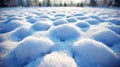 Textured Snowdrifts in Winter Sunlight Royalty Free Stock Photo