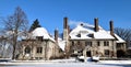 Snow Covered Harley Clarke Mansion