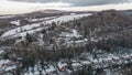 Snow Covered Hills of Ironbridge, UK Royalty Free Stock Photo