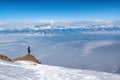 Himalayan mountain peaks Pir Panjal mountain range, View from Gulmarg, Kashmir Royalty Free Stock Photo