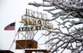 Snow covered hotel Monte Vista Royalty Free Stock Photo