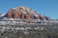 Snow Covered Landscape Sedona Arizona Royalty Free Stock Photo