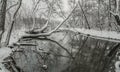 Snow covered landscapes in belmont north carolina along catawba