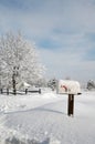 Snow Covered Mailbox Royalty Free Stock Photo