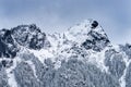 Snow Covered Mount Si Peak Snow North Bend Washington Royalty Free Stock Photo