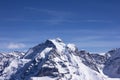 Snow-covered mountain in Alps