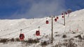 Gondola of Are Skiresort in Jamtland, Sweden in winter