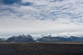 Snow mountain landscape, Iceland winter season Royalty Free Stock Photo