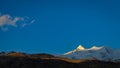 snow covered Mountain peak