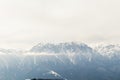 Snow covered mountain peak winter Royalty Free Stock Photo