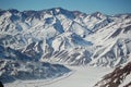 Snow-covered mountain range, Argentina Royalty Free Stock Photo