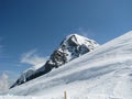 Snow covered mountain top Royalty Free Stock Photo