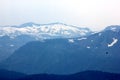 Snow covered mountains around Lake Tahoe, California, USA Royalty Free Stock Photo