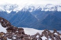 Snow covered mountains at Kepler Track Royalty Free Stock Photo