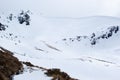 Snow covered mountains at Kepler Track Royalty Free Stock Photo