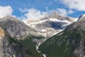 Snow on Mountaintops in Tracy Arm Fjord Alaska Royalty Free Stock Photo
