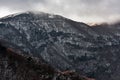 Snow covered mountainside Royalty Free Stock Photo