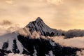 Snow covered peak of Kawagarbo or Kawa Karpo Royalty Free Stock Photo