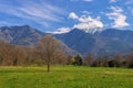 Snow covered Pic du Canigou, Pyrenees Royalty Free Stock Photo