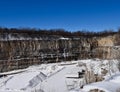 Snow Covered Quarry Royalty Free Stock Photo