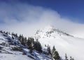 Snowy peaks in Ciucas mountains , Romania