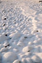 Snow covered rocks texture, bumpy soft snow texture Royalty Free Stock Photo