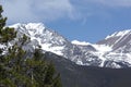 Snow Covered Rocky Mountains Royalty Free Stock Photo