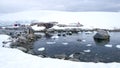 Snow covered slopes in Antarctica Royalty Free Stock Photo