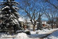 Snow covered street