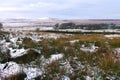 Snow covered West Pennine moors in December.