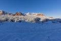 Snow Covered Winter Landscape Sedona Arizona Royalty Free Stock Photo