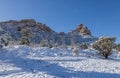 Snow Covered Winter Landscape Sedona Arizona Royalty Free Stock Photo