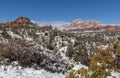 Snow Covered Winter Scenic Sedona Arizona Royalty Free Stock Photo