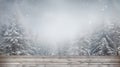 Snow-Covered Wood Texture Background, Winter Serenity in Wooden Grains Royalty Free Stock Photo