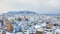 Snow covering of Hakodate, Japan Royalty Free Stock Photo