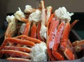 Snow crab clusters defrosting