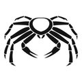 Snow crab icon, simple style