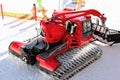 Snow crawler. The Nebelhorn Mountain in winter. Alps, Germany. Royalty Free Stock Photo