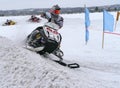 Snow cross-country race Royalty Free Stock Photo